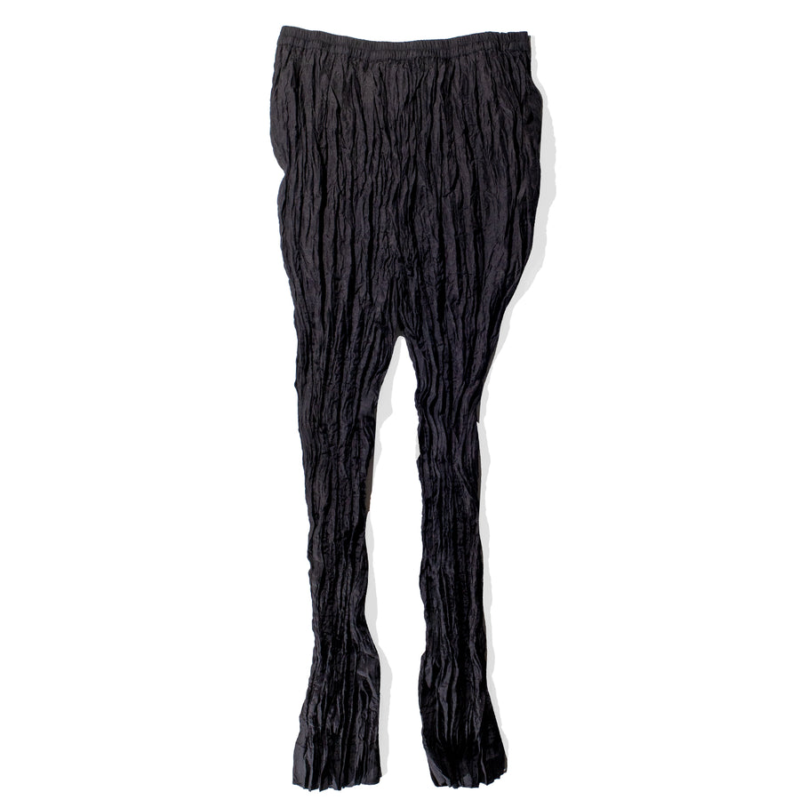 Anaak Nasree Cigarette Pants in Onyx Pleated Silk