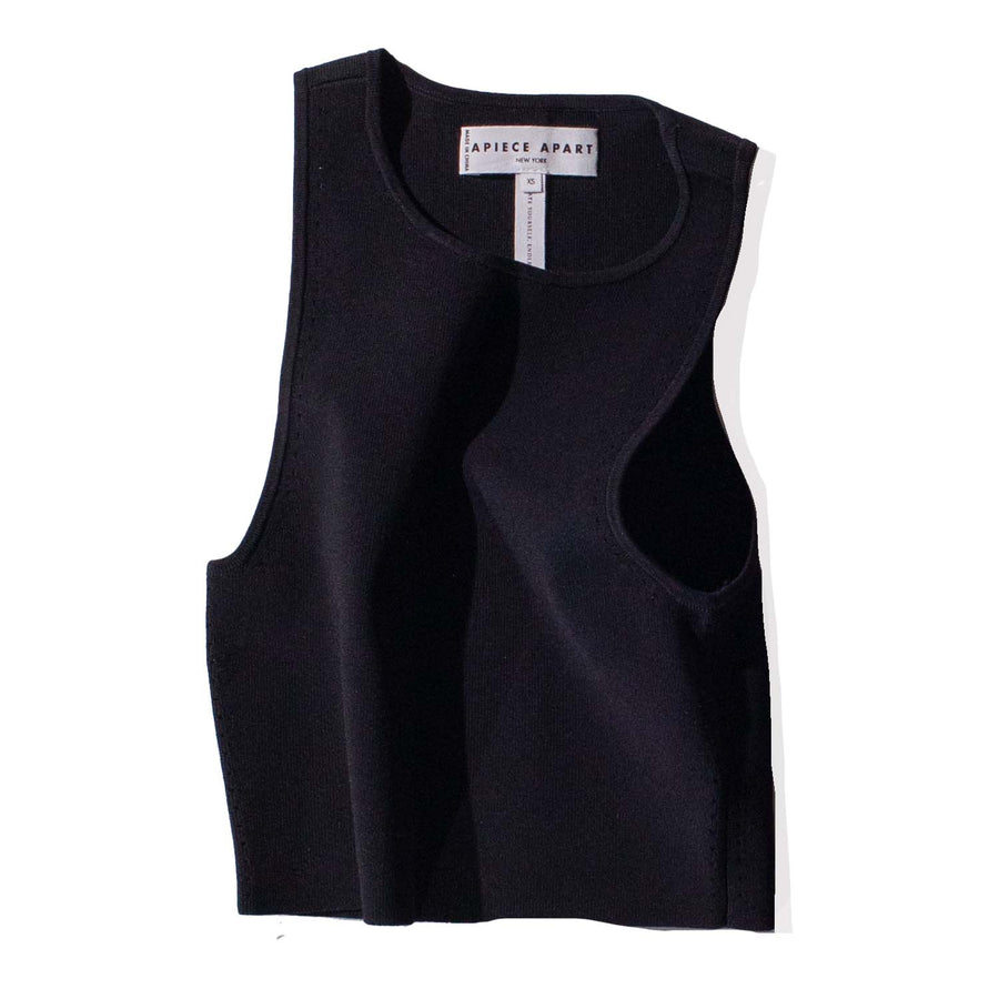 Apiece Apart Eli Racer Tank in Black