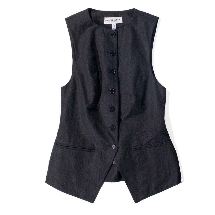 Apiece Apart Marca Tunic Vest in Black