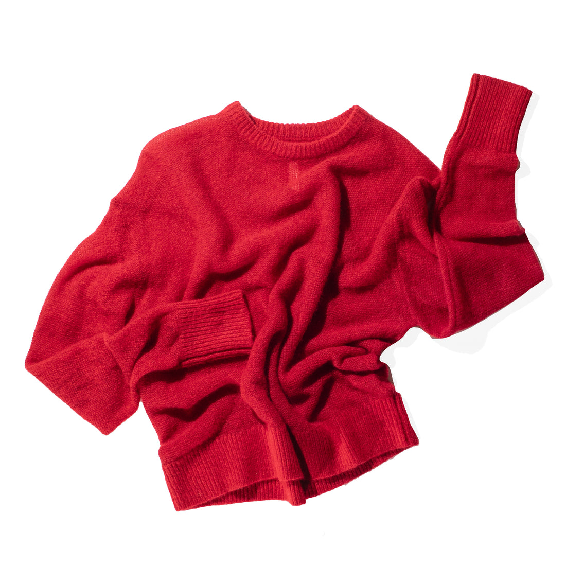 Apiece Apart Softest Tissue Weight Sweater in Red