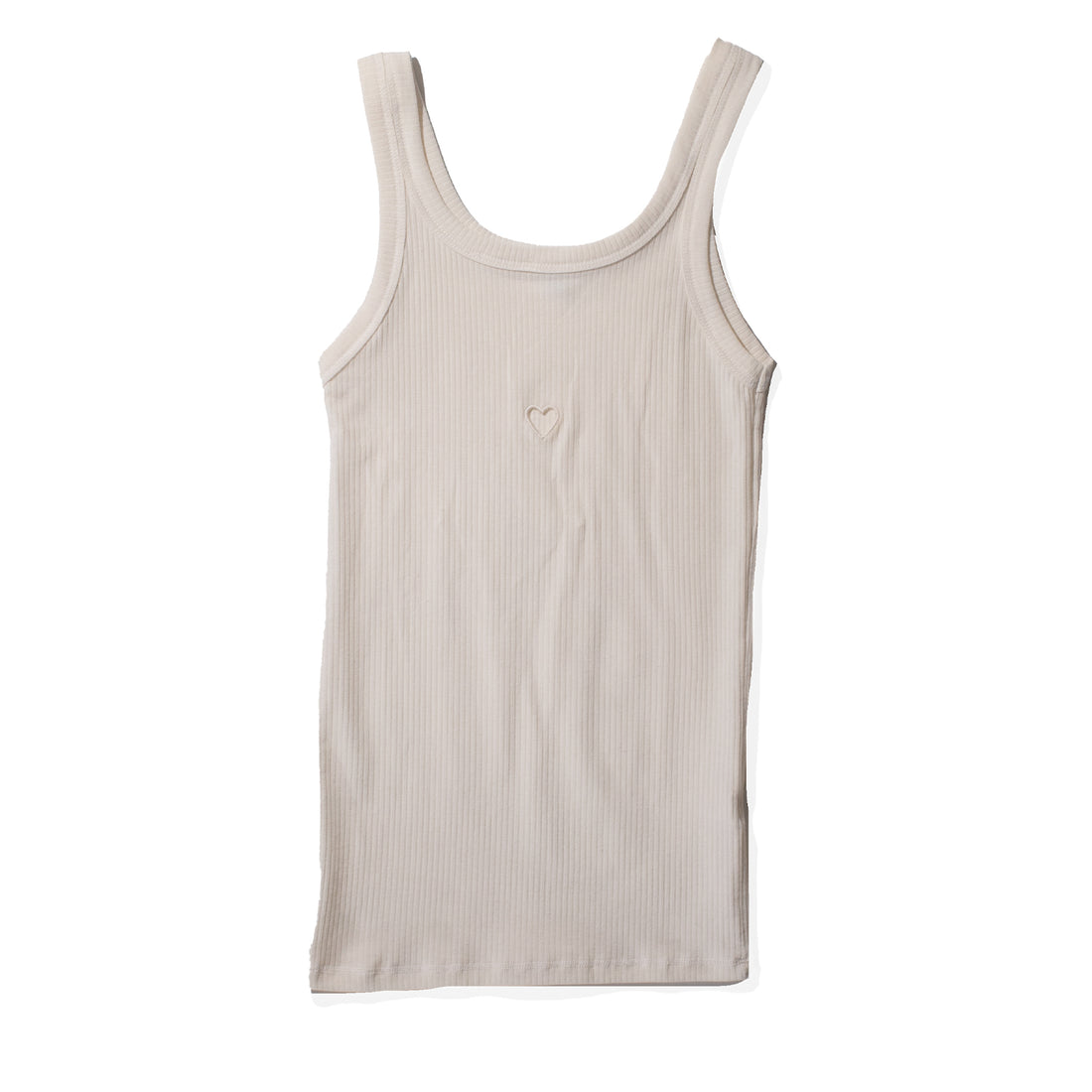 Baserange Heart Tank in Undyed