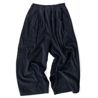 Black Crane Corduroy Wide Pants in Dark Grey