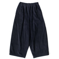 Black Crane Corduroy Wide Pants in Dark Grey