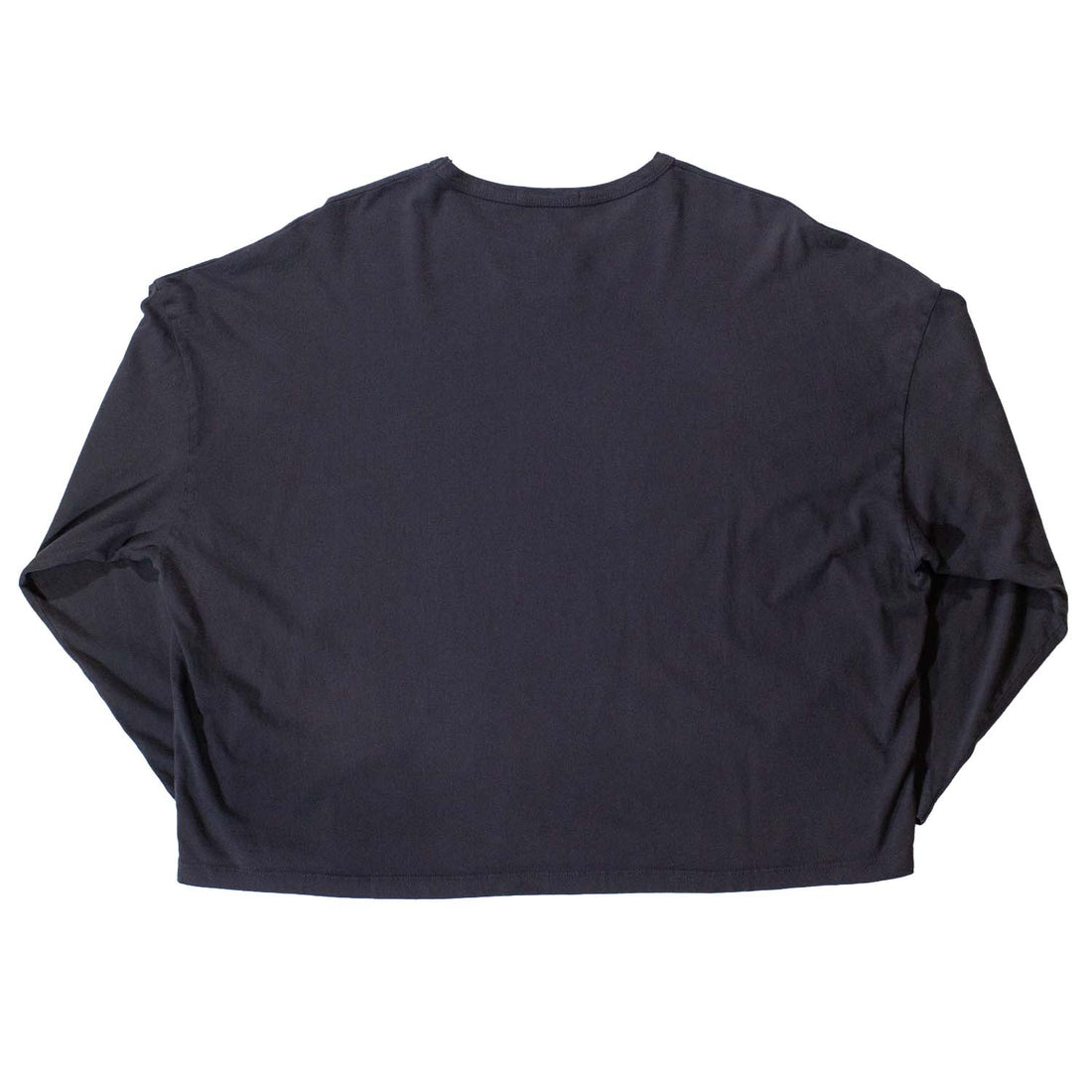 Black Crane Loose L/S Tee in Dark Grey