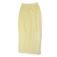 Black Crane Long Skirt in Lemon