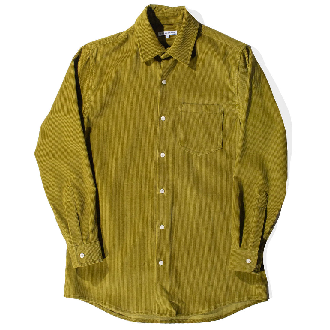 Blluemade Oversized Shirt in Olive Oil Corduroy