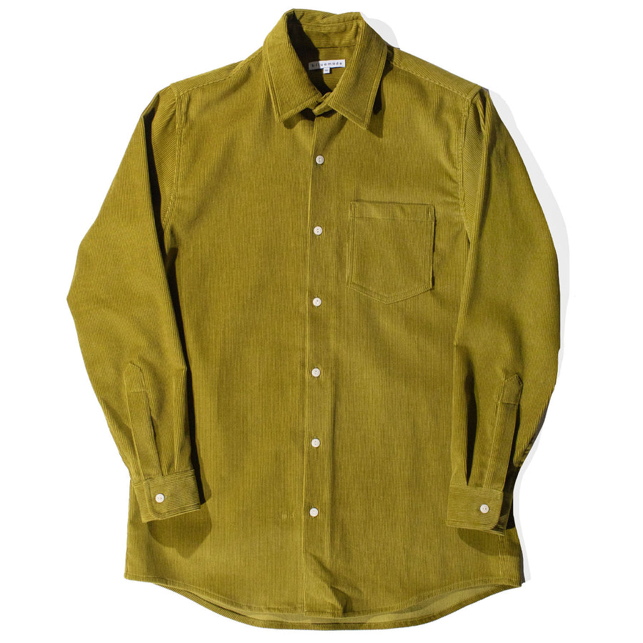 Blluemade Oversized Shirt in Olive Oil Corduroy