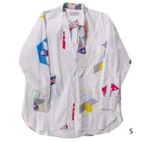 Carleen Emma Bow Shirt in Beach Ball Poplin