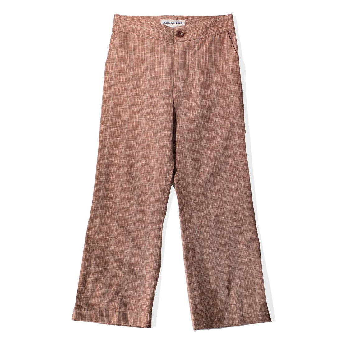 Caron Callahan Bella Pant in Auburn Pencil Plaid