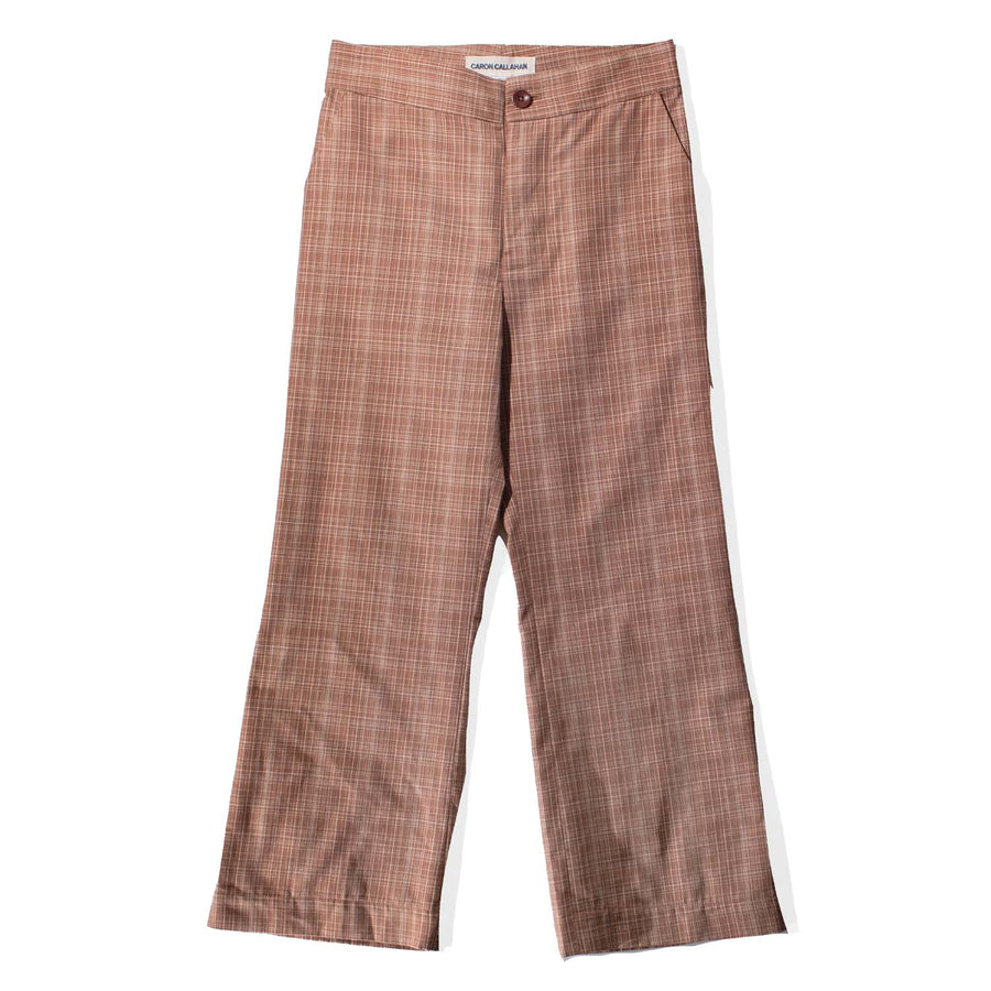 Caron Callahan Bella Pant in Auburn Pencil Plaid