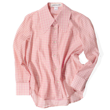 Caron Callahan Cooper Shirt in Pink Hop Gingham