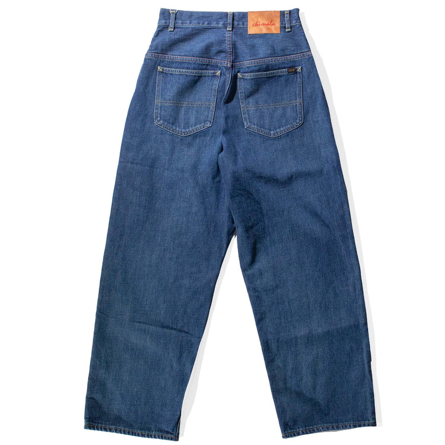 Chimala Selvedge Denim Ranch Pants in Dark Wash