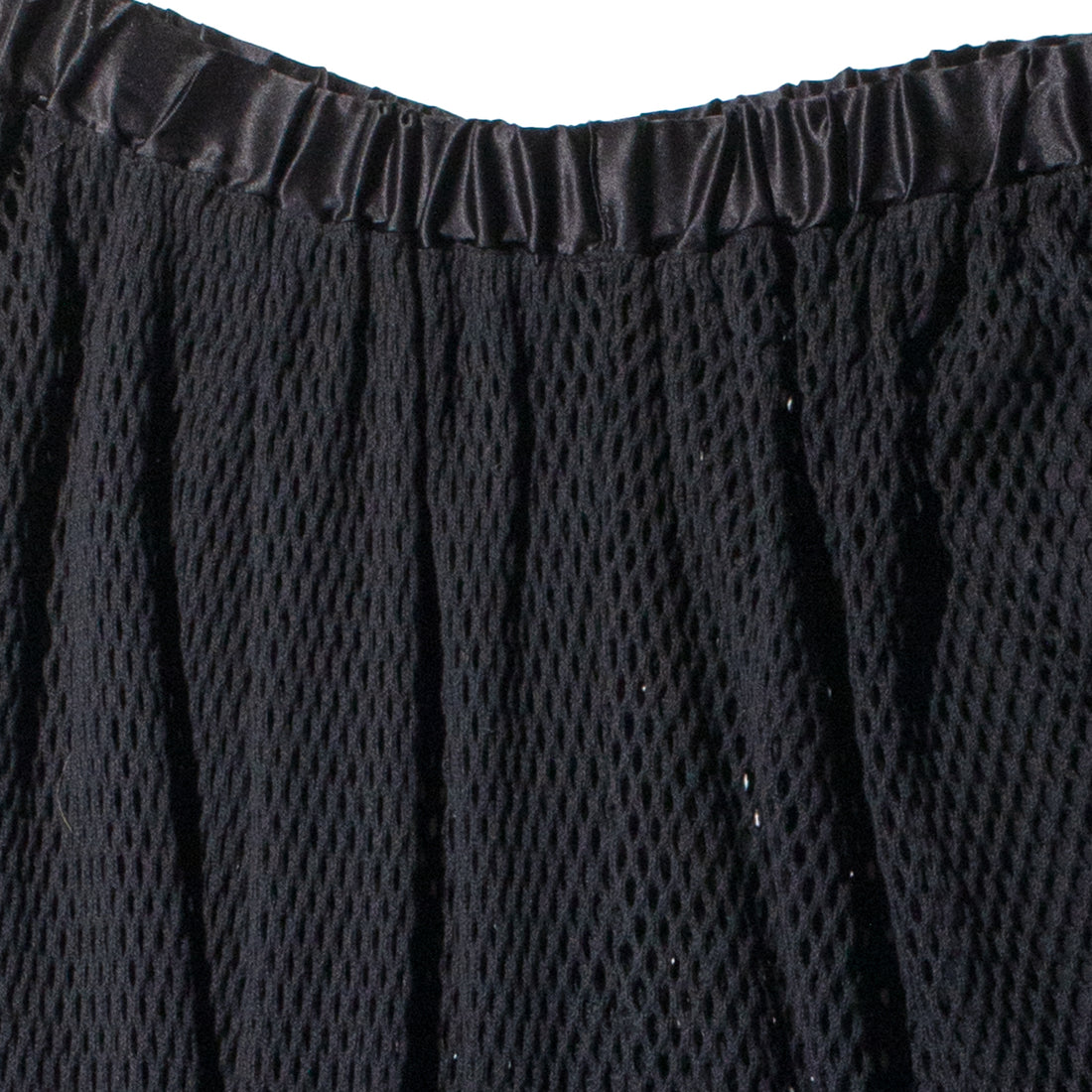 Diotima Peplos Skirt in Black Cotton Net