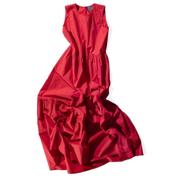 Grei Level Dress in Carmine