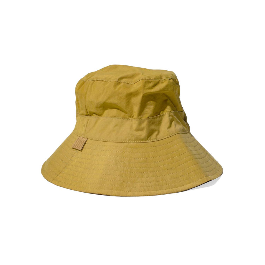 Grei Wide Brim Bucket Hat in Bright Olive