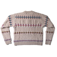 Henrik Vibskov Cable Jack Knit Sweater in Beige Multi Knit