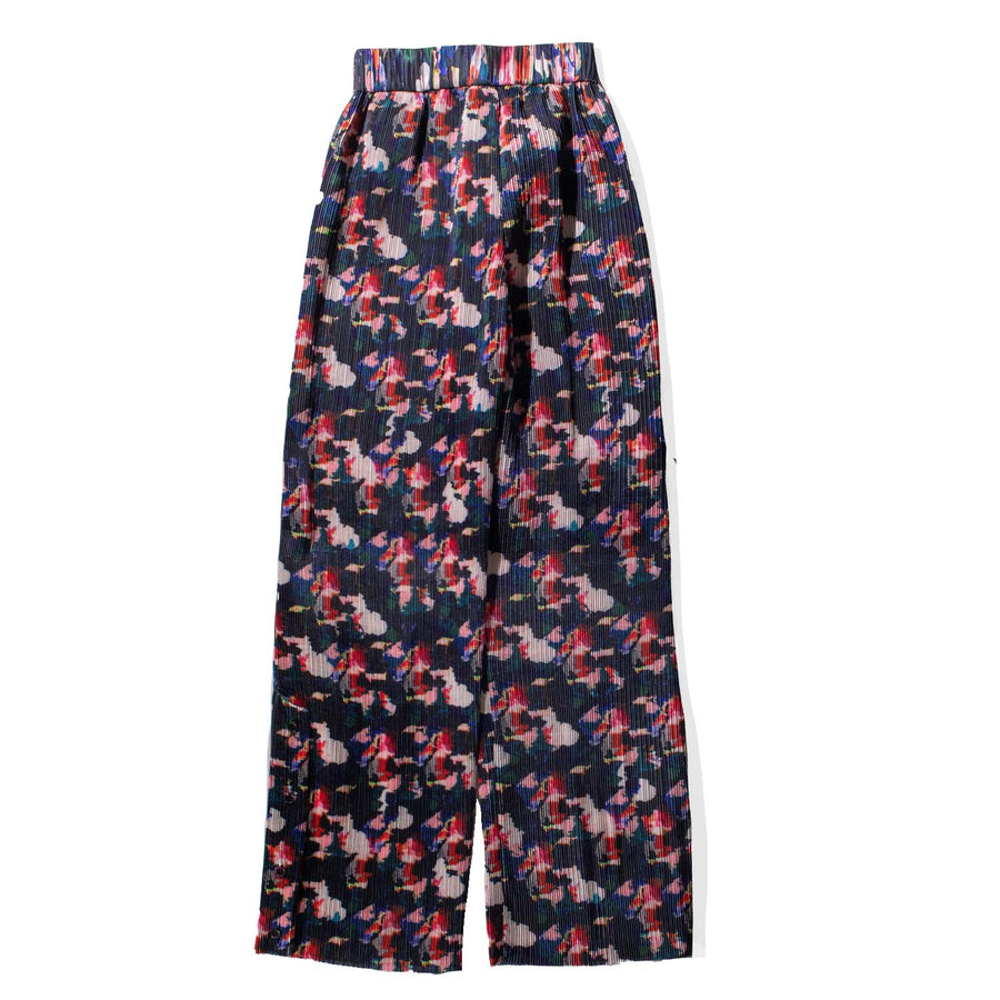 Henrik Vibskov Remember Plisse Pant in Dark Flowery Clouds