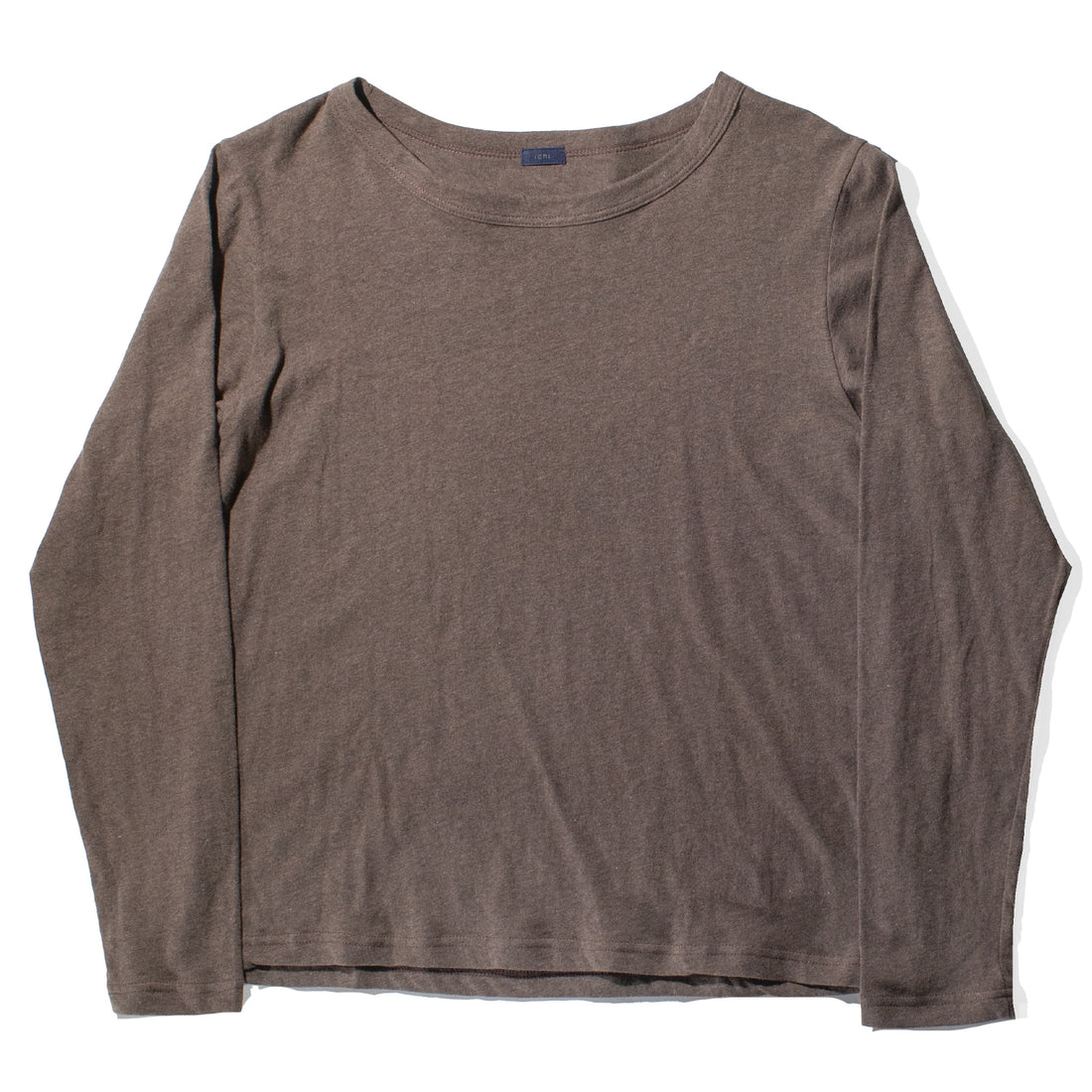 ICHI Cotton Knit Pullover in Mocha