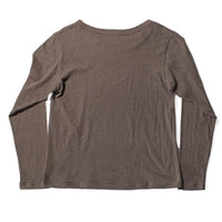 ICHI Cotton Knit Pullover in Mocha