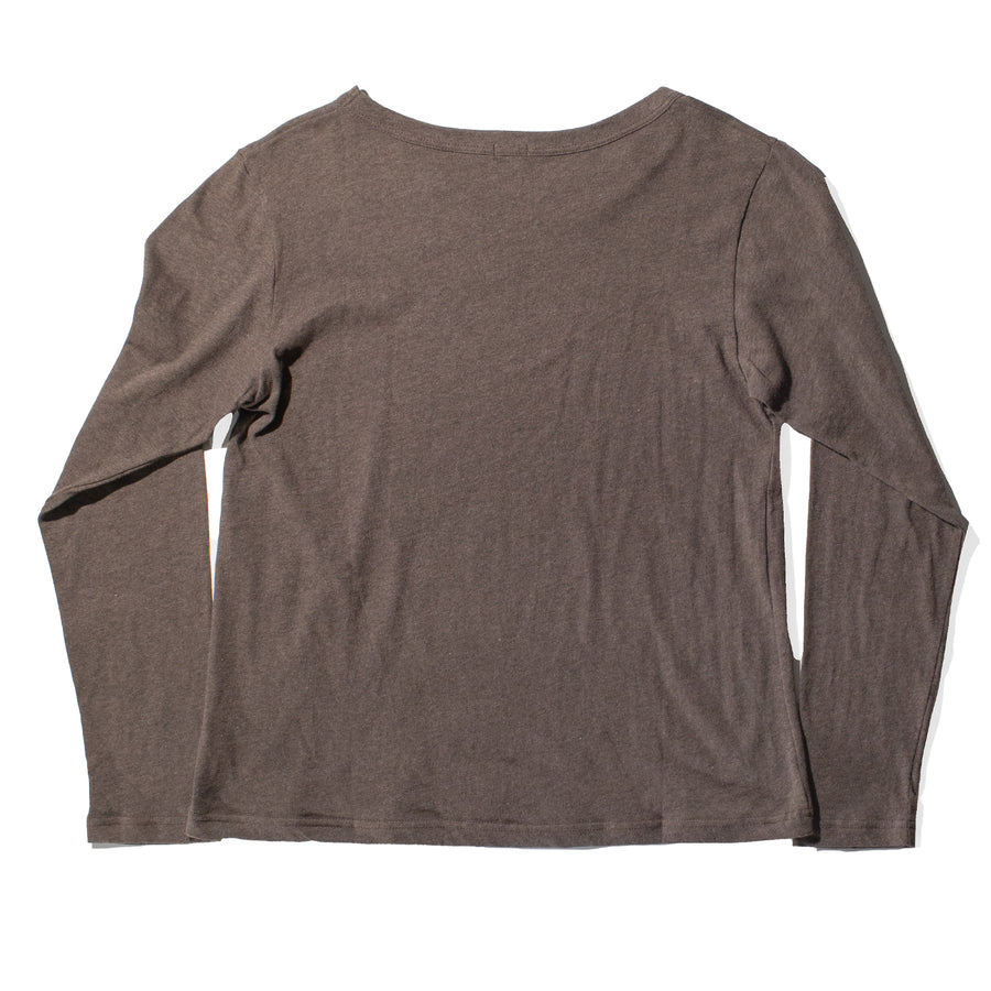 ICHI Cotton Knit Pullover in Mocha