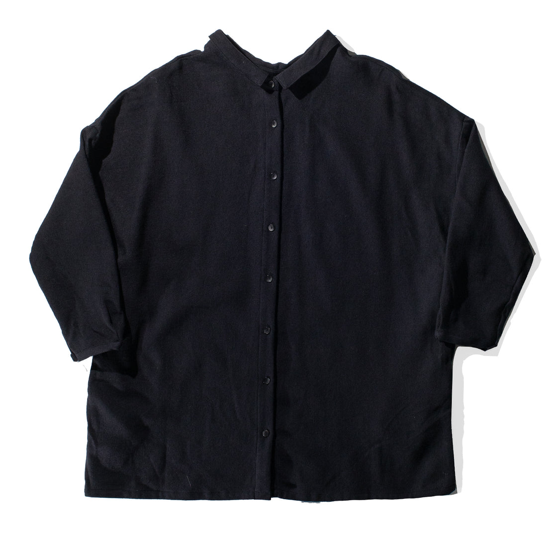 ICHI Long Pullover Blouse in Black