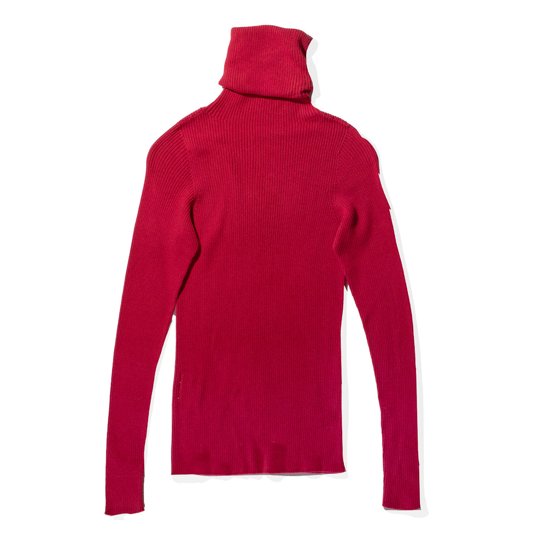 Ichi Antiquités Rib Turtleneck Pullover in Red