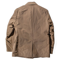 Nicholson & Nicholson My Essential Double Blazer in Brown Nylon