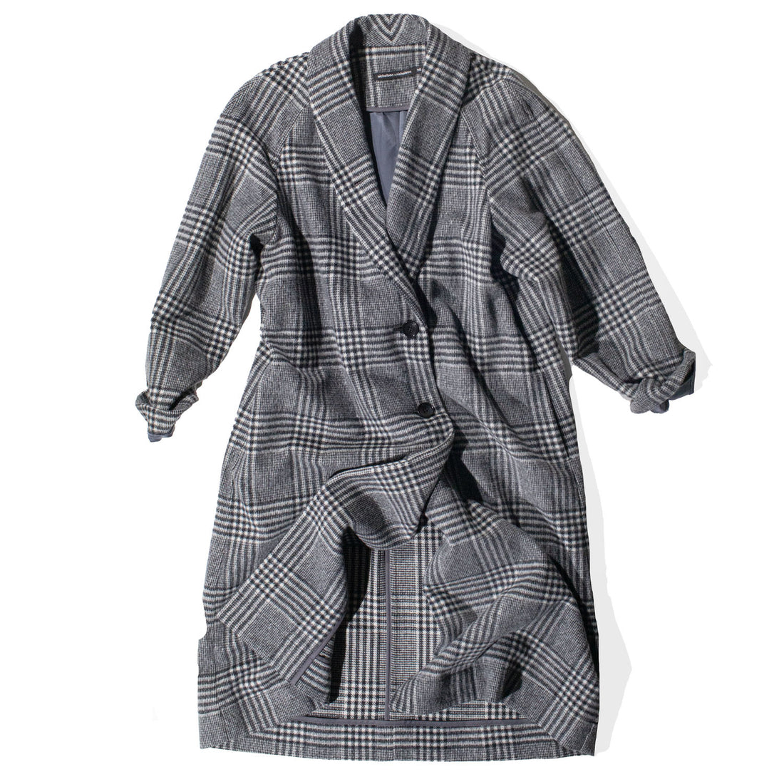 Nicholson & Nicholson My Robe Coat in Grey Check