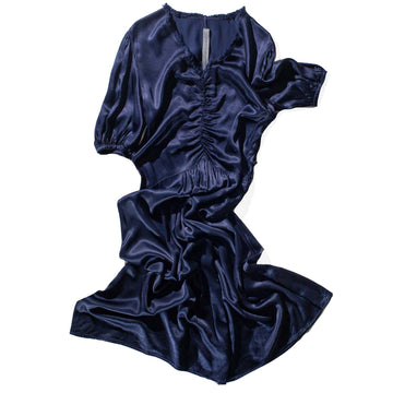 Raquel Allegra Lagos Midi Dress in Midnight