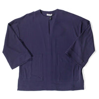 Rodebjer Beale Drape Top in Midnight Blue