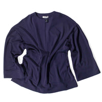 Rodebjer Beale Drape Top in Midnight Blue