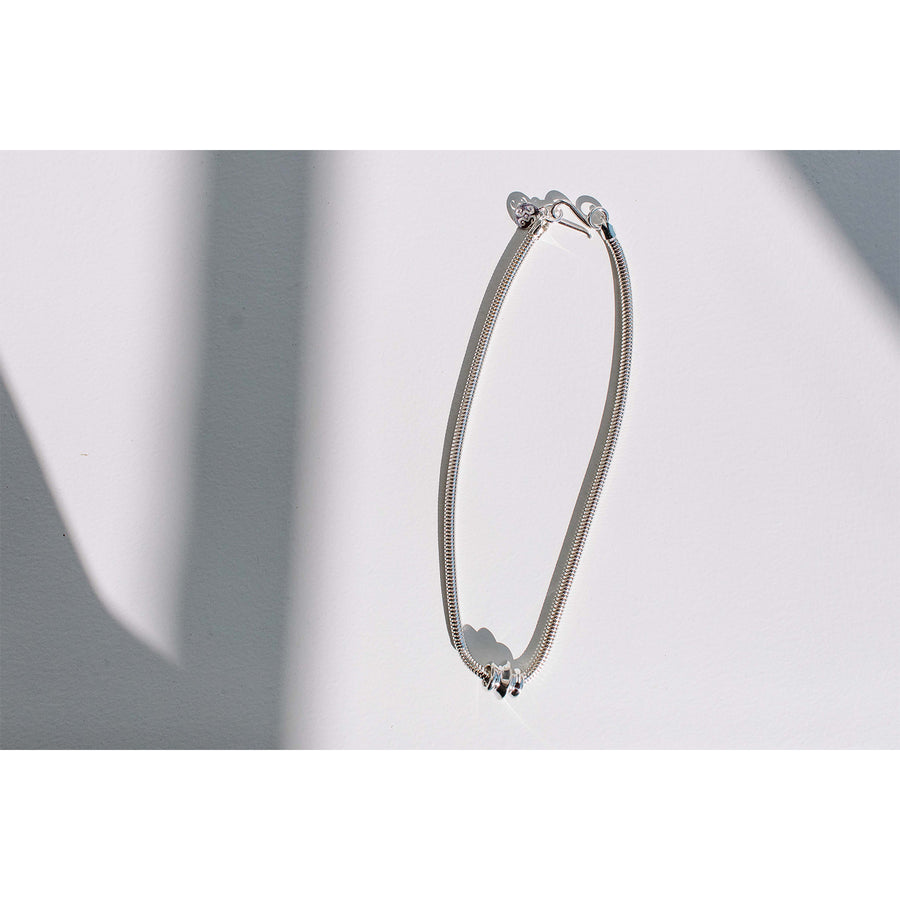 Sapir Bachar Vessel Snake Choker in Sterling Silver