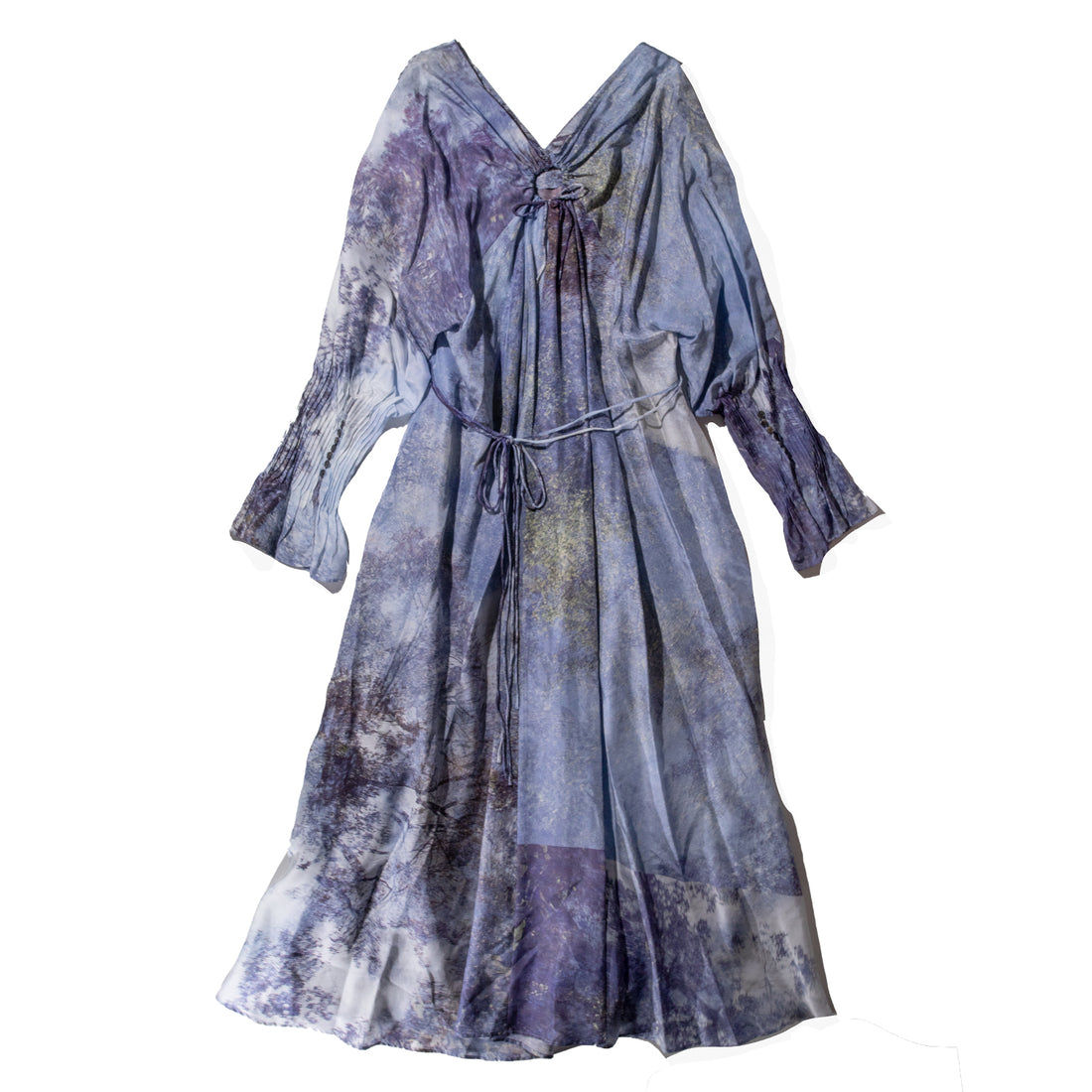 Sayaka Davis Back Gathered Dress in Print