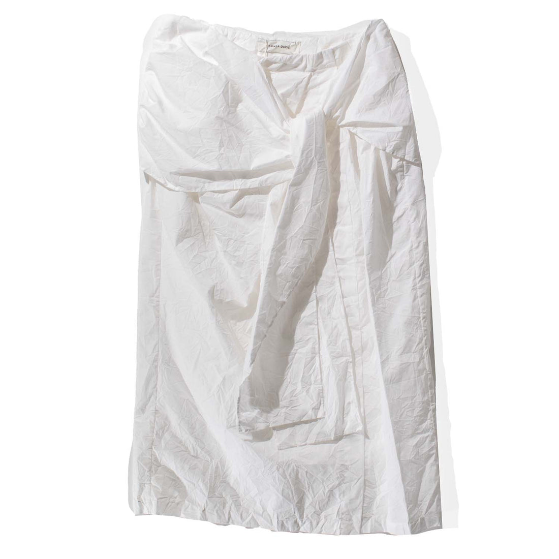 Sayaka Davis Crinkled Tied Skirt in White