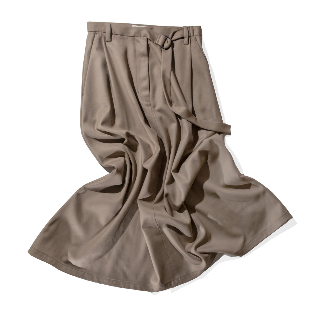 Sayaka Davis Flared Long Skirt in Beige