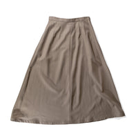 Sayaka Davis Flared Long Skirt in Beige