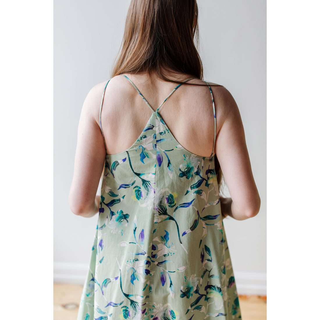 Sayaka Davis M Strap Long Dress in Sage