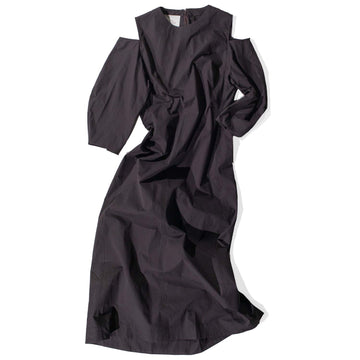 Studio Nicholson Barr Dress in Black Grape