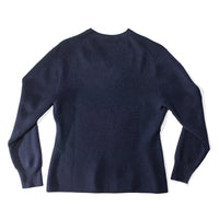 Studio Nicholson Fonissa V Neck in Dark Navy Melange