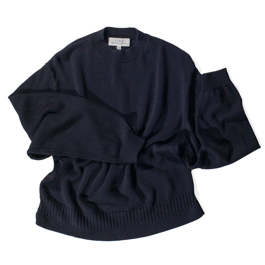 Studio Nicholson Paola Sweater in Darkest Navy