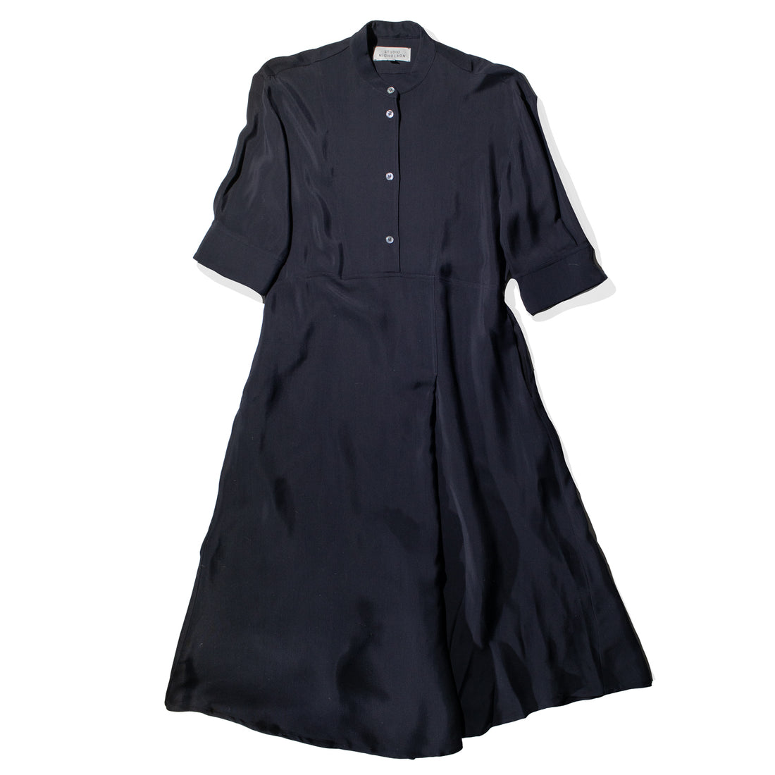 Studio Nicholson Sabo Shirt Dress in Darkest Navy