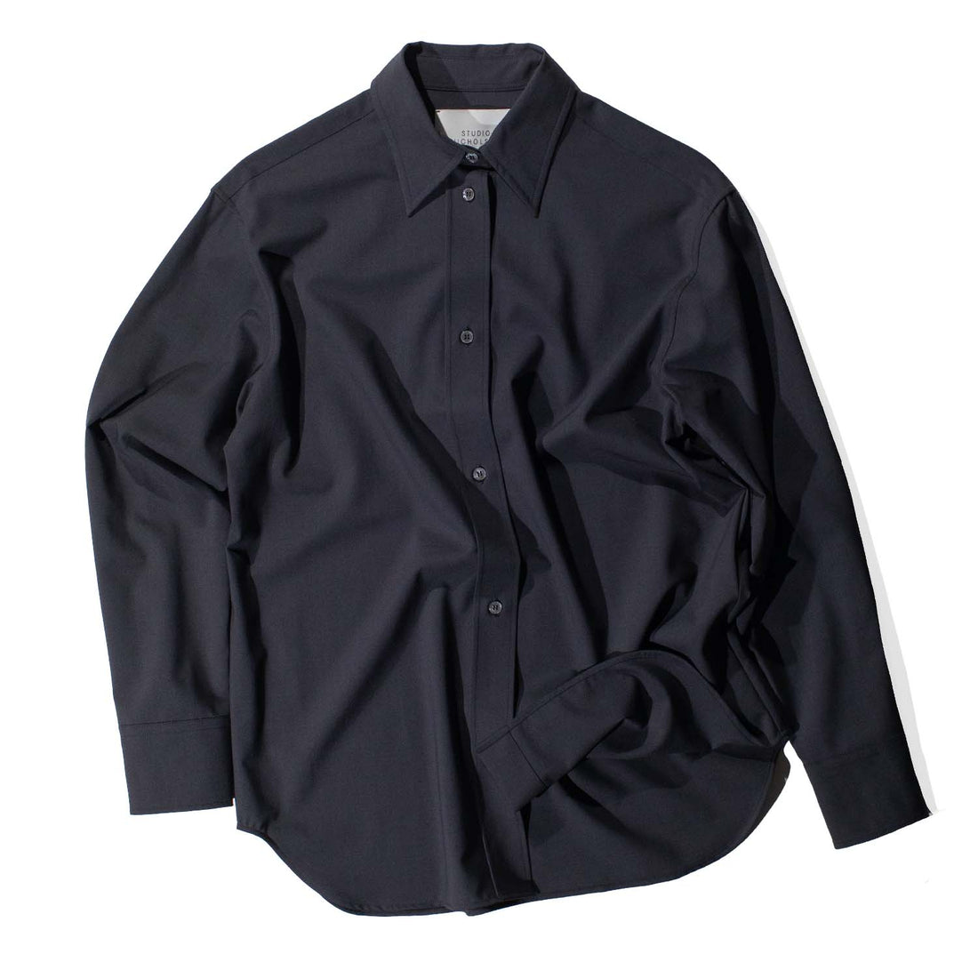 Studio Nicholson Santos Overshirt in Seal Blue