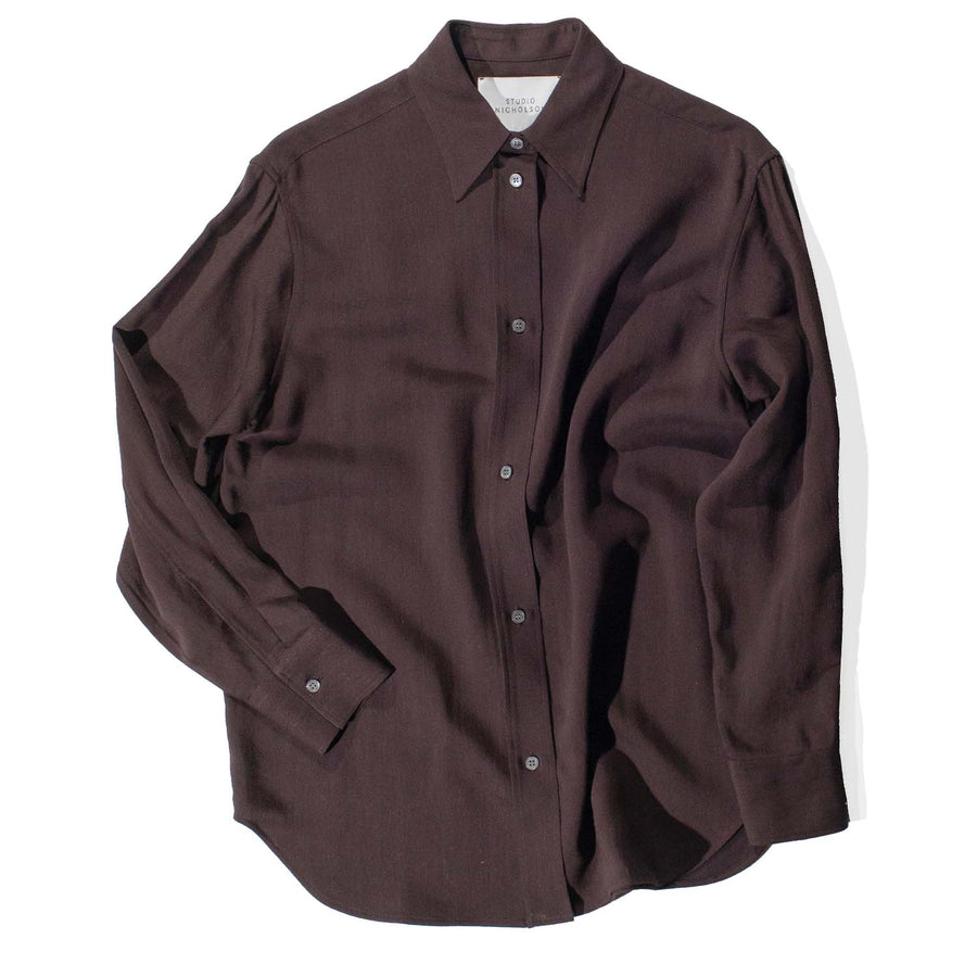 Studio Nicholson Santos Shirt in Espresso