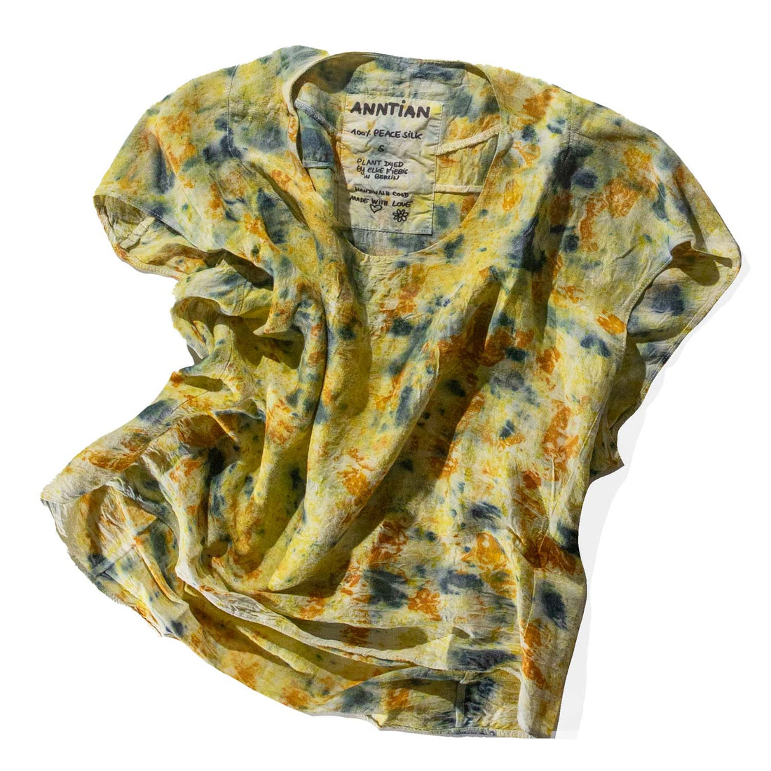 Anntian Silk Top in Bundle Plant Dye Col 5