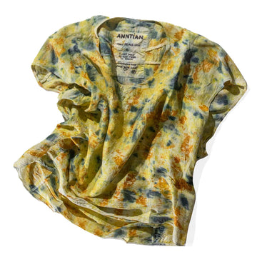 Anntian Silk Top in Bundle Plant Dye Col 5