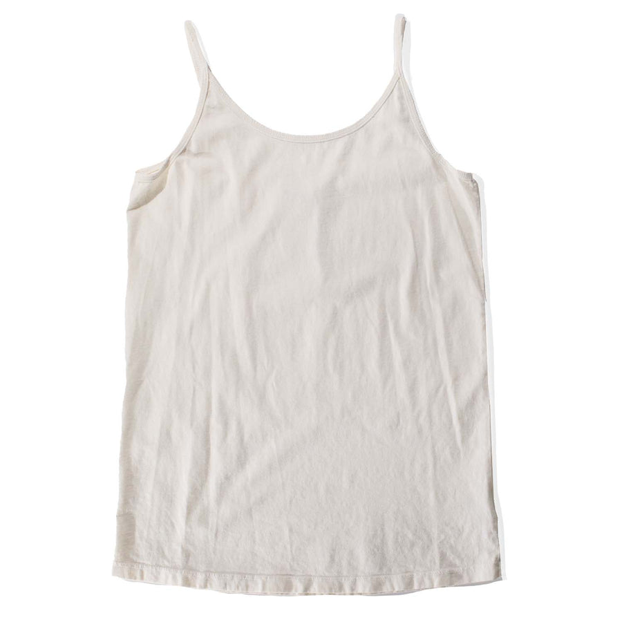 Black Crane Camisole in Cream Cotton Jersey