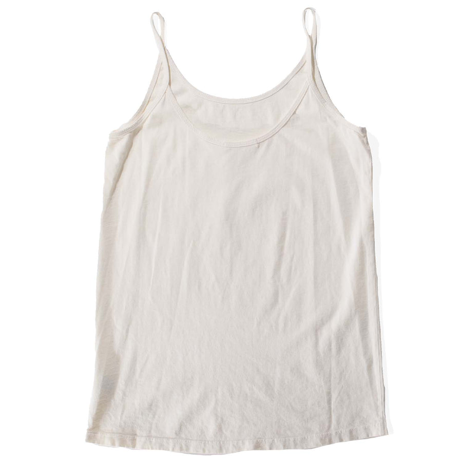 Black Crane Camisole in Cream Cotton Jersey