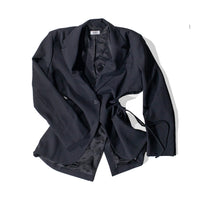 Nomia Gathered Cutout Blazer in Black