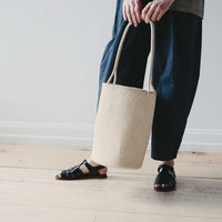 Shaina Mote Cylinder Bag in Seagrass