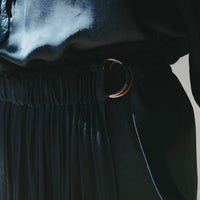 Raquel Allegra Lotus Skirt in Midnight